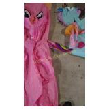 INFLATABLE PIG COSTUME ADULT AND UNICORN RIDER