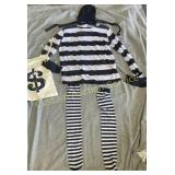 5CT WOMENS SIZE LARGE ROBBER COSTUMES
