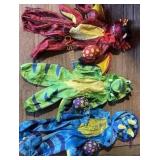 3CT BABYS SIZE 18-24M R,G,B DRAGON COSTUMES