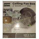 CEILING FAN BOX 4 INCH ROUND 2-1/8 INCH DEEP