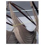 BROWN HANGING HAMMOCK CHAIR