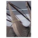BROWN HANGING HAMMOCK CHAIR