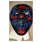 LIGHT UP CLOWN HALLOWEEN MASK