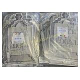 2PK OF TOMBSTONE DECOR