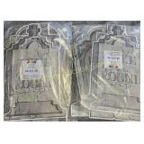 2PK OF TOMBSTONE DECOR