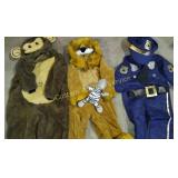 MONKEY, LION, AND COP COSTUME KIDS