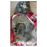 WEREWOLF COSTUME KIDS SIZE M 4 PACK