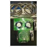 SHOWER HANDLES AND ADJUSTABLE SHOWER HOSE