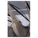 BROWN HANGING HAMMOCK CHAIR