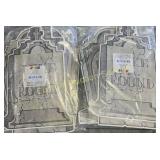 2PK OF TOMBSTONE DECOR