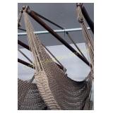BROWN HANGING HAMMOCK CHAIR