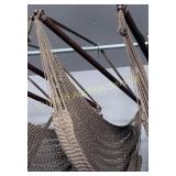BROWN HANGING HAMMOCK CHAIR