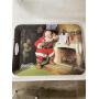 COCA COLA  SERVING TRAY W/SANTA ON IT