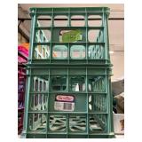 2 plastic crates- 15x13x10