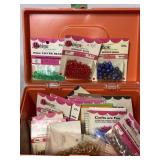 Plastic Box w/ Crafting Beads