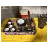 6 place Blue Diamond stoneware coffee set