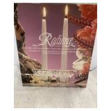 2 LEAD CRYSTAL CANDLE HOLDERS   NIB