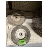 PAIR OF 10" x 2" wheels & tires