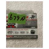 Winchester  20 ga  2-3/4  rifle slugs  factory