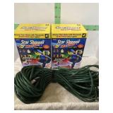 2-STAR SHOWER MOTION LIGHTS W/CORDS