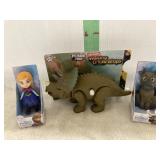 PREHISTORIC WIND UP TRICERATOPS, 2-FROZEN FIGURINE