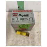 Winchester 20 ga 3" steel shot