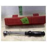 250 INCH POUND 1/4" DRIVE TORQUE WRENCH