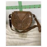 LEATHER PURSE AND KEY BAG