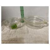 PYREX OVAL CASSEROLE BOWLS