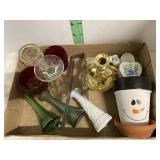 BUD VASES & MISC GLASS