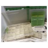 4-PLASTIC PARTIONED CONTAINERS