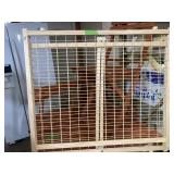 WOOD FRAME TALL PET GATE