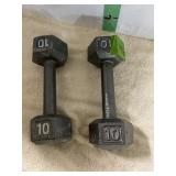 PAIR OF 10# WEIGHTS