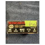 Winchester 20 ga   turkey loads 6 rds