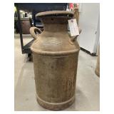 BRASS TAG CREAM CAN JH REGIER STOCKHAM