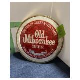 Old Milwaukee Round Beer Sign   14" dia.