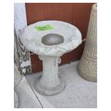 CONCRETE BIRD BATH  15" X 16"