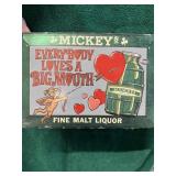 Metal Mickeys Malt Liquor Sign  10 x 7