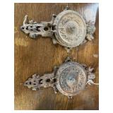 ANTIQUE CHERUB DESIGN CANDLE HOLDERS