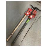 Two Pipe Clamps   1" x 24"