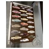 1957 CHEVY CAR POSTER W/ALL MODELS