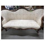 EARLY VICTORIAN SOFA 76" WIDE  38" TALL  30" DEEP