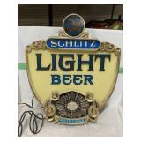 Schlitz Light Beer   18 x 22 x 5 - works