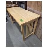 BLOND OAK DESK  48" X 20" X 30"