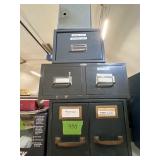 4 METAL FILE CABINETS