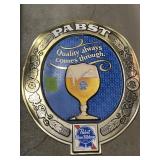 Plastic Pabst Blue Ribbon Sign  20 x 23
