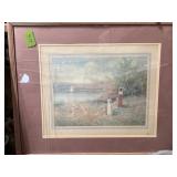 PASTEL PRINT " LADIES BY THE LAKE"  30" X 24"