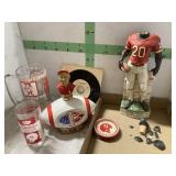 Huskers - Johnny Rogers Decanter -broken head