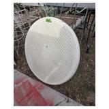 PLASTIC PATIO TABLE  40" X 30"