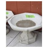 CONCRETE BIRD BATH  16" X 10"
